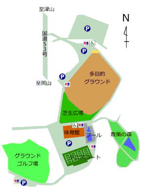 運動公園施設マップ